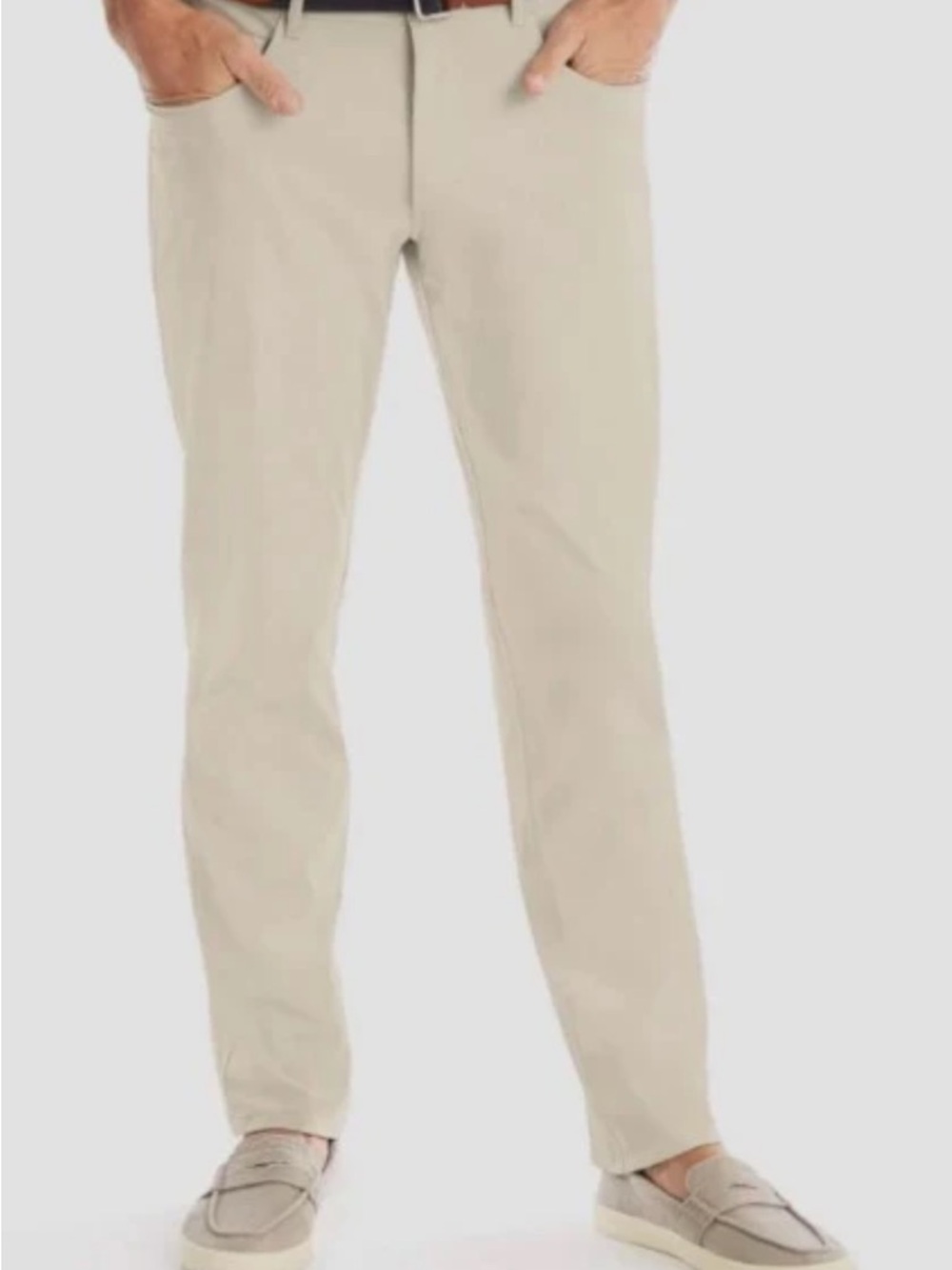 Johnnie-O Men’s CountryClub Prep-Formance Pant in Light Khaki Sz 34/30